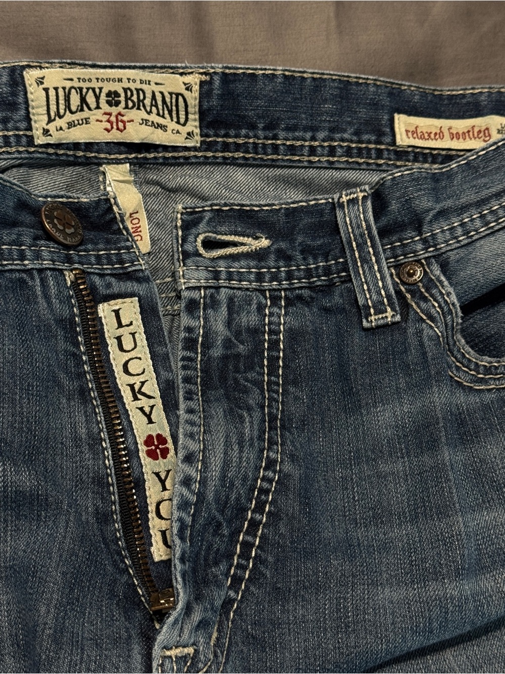 Lucky Brand Men's Indigo Bootcut Relaxed Jeans